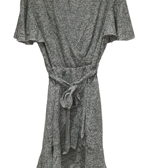 Cupshe Green & White Faux Wrap Dress NWT - Picture 5 of 8